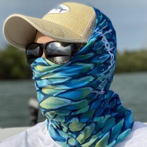 tarpon scale pattern neck gaiter