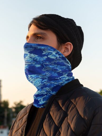 Blue Camo Neck Gaiter - Image 7