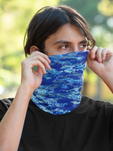 Blue Camo Neck Gaiter - Image 4